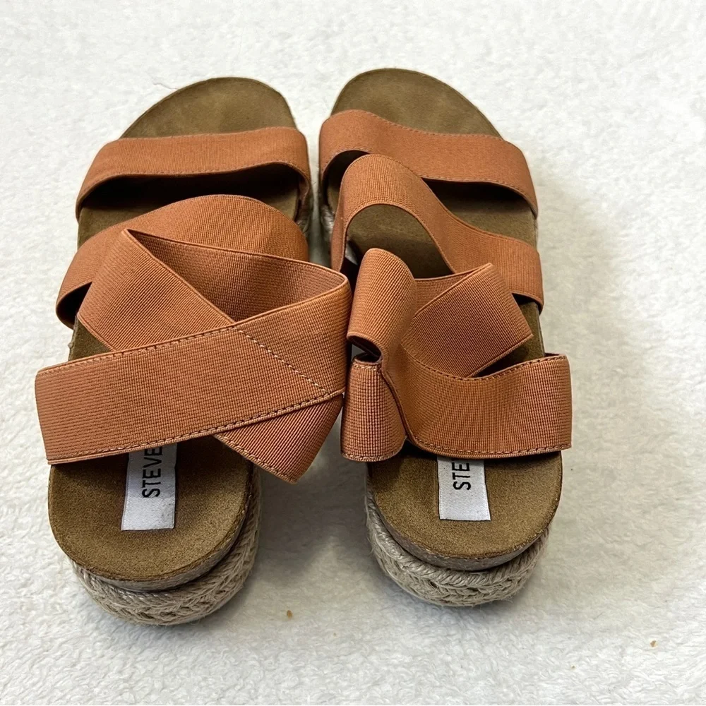 Steve Madden Kimmie Flatform Espadrille Sandals - Size 6